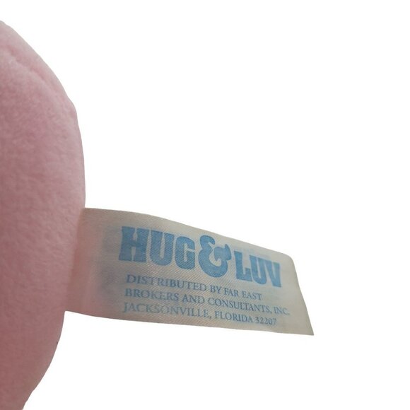 Hug & Luv Pink Bunny Easter Plush Stuffed Animal 5.5 Inch - Picture 5 of 6